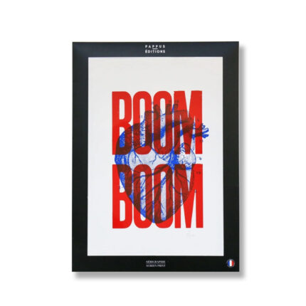 affiche boom boom rouge
