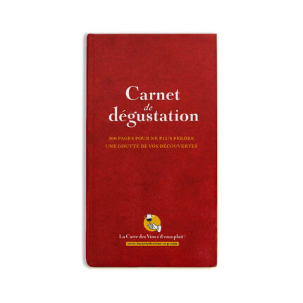 carnet de degustation rouge la carte des vins