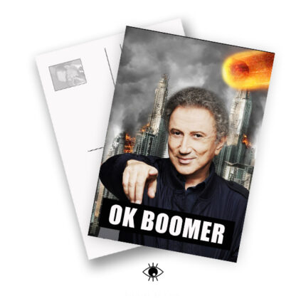 Carte Postale Ok Boomer Michel Drucker
