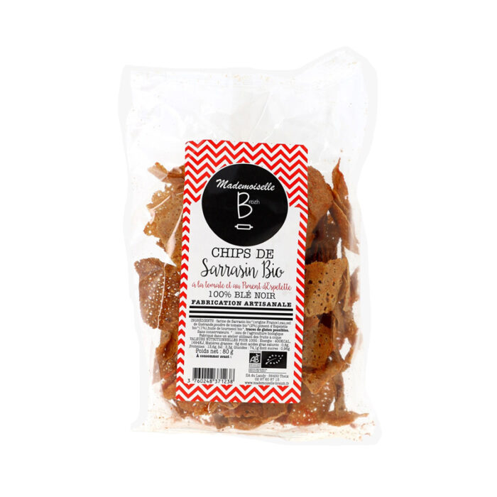 chips de sarrasin tomate et piment