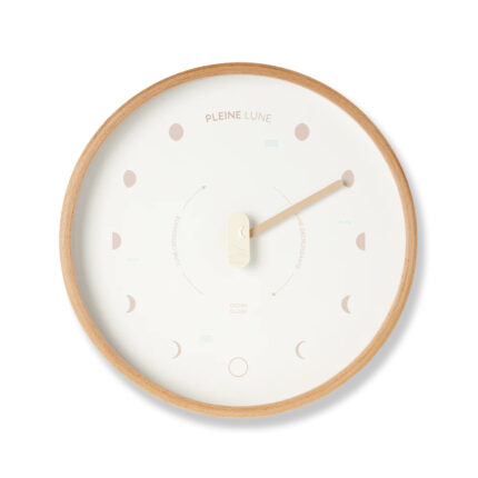 horloge lunaire ocean clock black