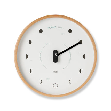 horloge lunaire ocean clock black
