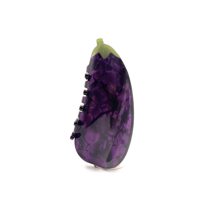 Grande Pince À Cheveux Coucou Suzette Aubergine