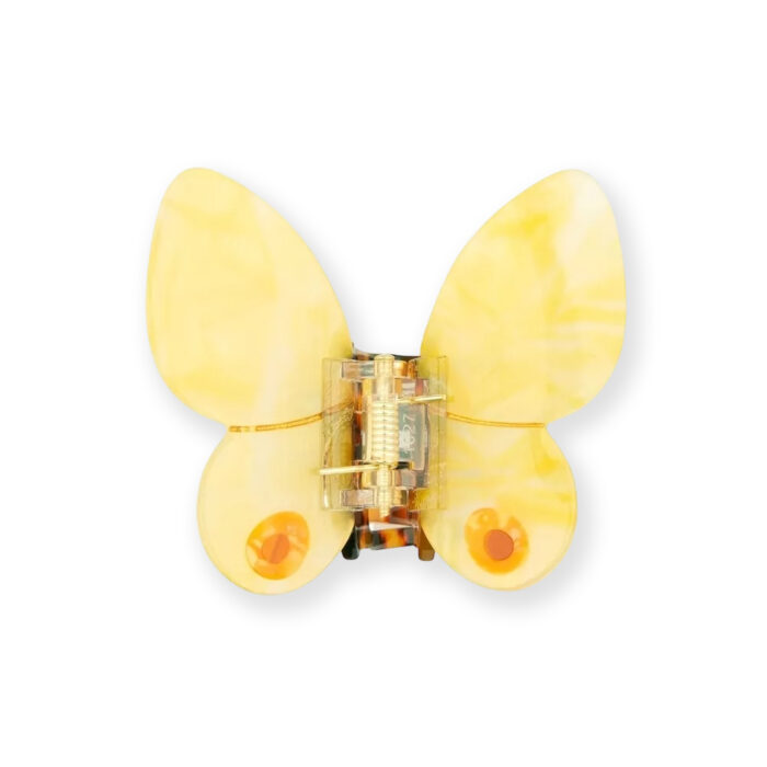 Grande Pince À Cheveux Coucou Suzette Papillon Jaune