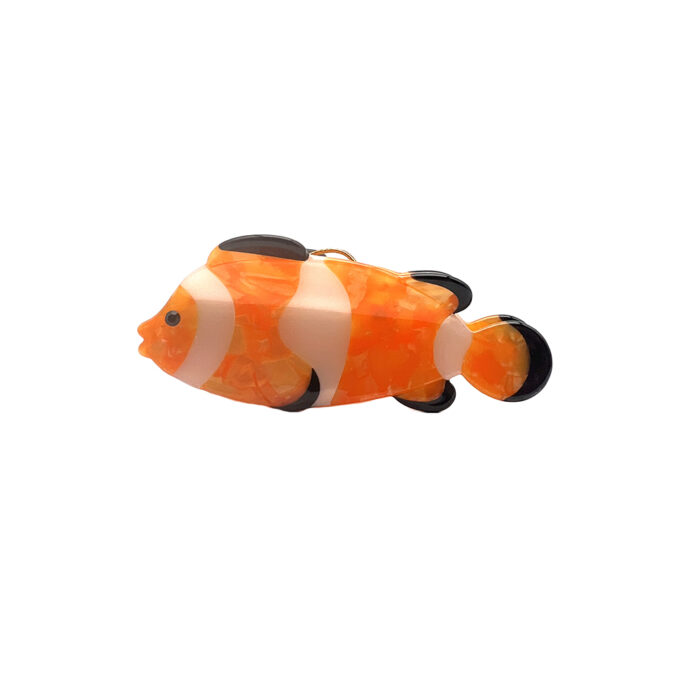 Grande Pince À Cheveux Coucou Suzette Poisson Clown