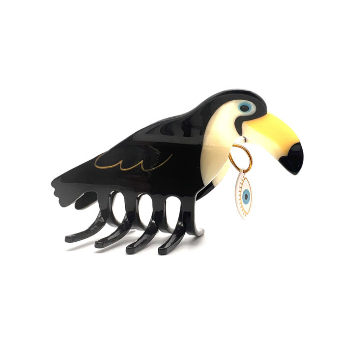 Grande Pince À Cheveux Coucou Suzette Toucan