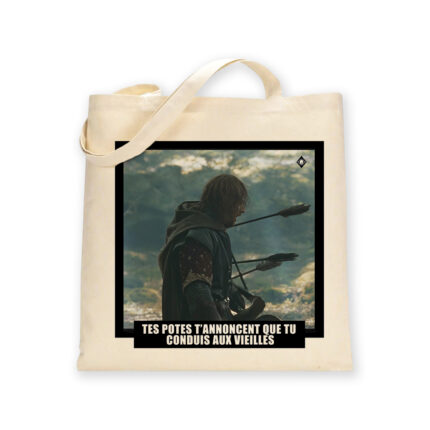 Tote Bag Mourir Comme Boromir