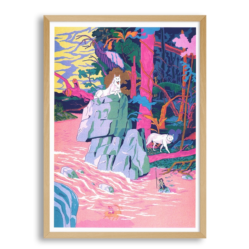 Affiche Kiblind Princesse Mononoke Affiche Kiblind Princesse Mononoke